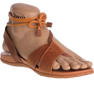 Chaco Brown and Orange Women's Sandals